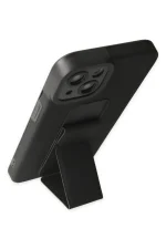 Newface iPhone 14 Plus Kılıf Mega Standlı Silikon - Siyah - Görsel 3