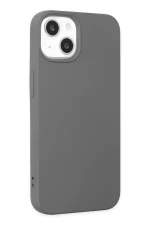 Newface iPhone 14 Plus Kılıf Nano içi Kadife Silikon - Gri - Görsel 2