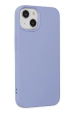 Newface iPhone 14 Plus Kılıf Nano içi Kadife Silikon - Lila - Görsel 2