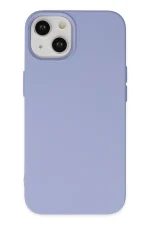 Newface iPhone 14 Plus Kılıf Nano içi Kadife Silikon - Lila