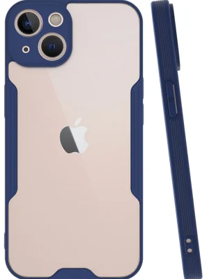 Newface iPhone 14 Plus Kılıf Platin Silikon - Lacivert