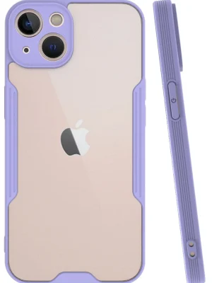 Newface iPhone 14 Plus Kılıf Platin Silikon - Lila