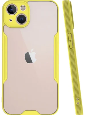 Newface iPhone 14 Plus Kılıf Platin Silikon - Sarı