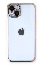 Newface iPhone 14 Plus Kılıf Razer Lensli Silikon - Gold