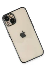 Newface iPhone 14 Plus Kılıf Razer Lensli Silikon - Siyah - Görsel 3