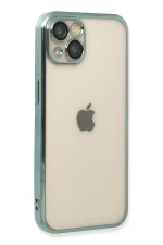 Newface iPhone 14 Plus Kılıf Razer Lensli Silikon - Yeşil - Görsel 3