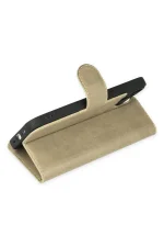 Newface iPhone 14 Plus Kılıf Trend S Plus Kapaklı Kılıf - Gold - Görsel 3