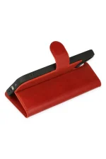 Newface iPhone 14 Plus Kılıf Trend S Plus Kapaklı Kılıf - Kırmızı - Görsel 3