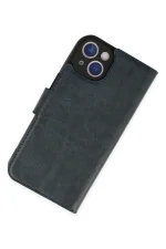 Newface iPhone 14 Plus Kılıf Trend S Plus Kapaklı Kılıf - Lacivert - Görsel 2