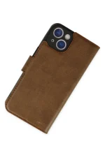 Newface iPhone 14 Plus Kılıf Trend S Plus Kapaklı Kılıf - Taba - Görsel 2