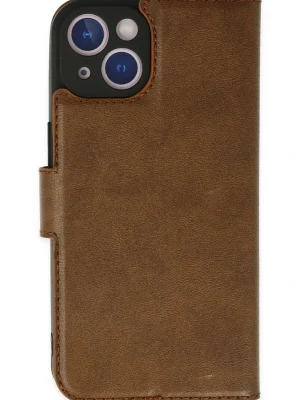 Newface iPhone 14 Plus Kılıf Trend S Plus Kapaklı Kılıf - Taba