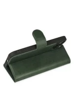 Newface iPhone 14 Plus Kılıf Trend S Plus Kapaklı Kılıf - Yeşil - Görsel 3