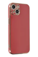 Newface iPhone 14 Plus Kılıf Volet Silikon - Kırmızı