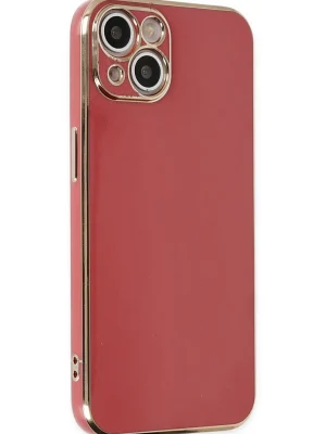 Newface iPhone 14 Plus Kılıf Volet Silikon - Kırmızı