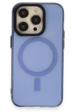 Newface iPhone 14 Pro Kılıf Anka PC Magneticsafe Sert Metal Kapak - Sierra Blue - Görsel 2