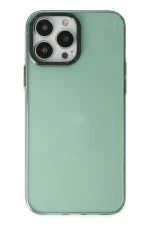 Newface iPhone 14 Pro Kılıf Anka PC Sert Metal Kapak - Yeşil