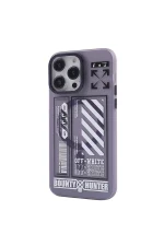 Newface iPhone 14 Pro Kılıf Apollo Magneticsafe Desenli Kapak - Apollo Mor - 1 - Görsel 2