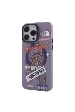 Newface iPhone 14 Pro Kılıf Apollo Magneticsafe Desenli Kapak - Apollo Mor - 2 - Görsel 2