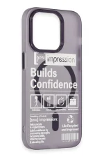 Newface iPhone 14 Pro Kılıf Apollo Magneticsafe Desenli Kapak - Apollo Mor - 6 - Görsel 4