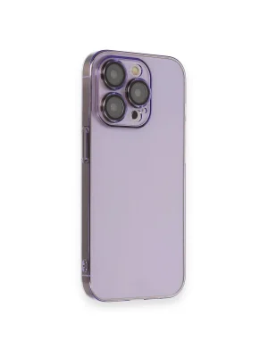Newface iPhone 14 Pro Kılıf Armada Lensli Kapak - Lila