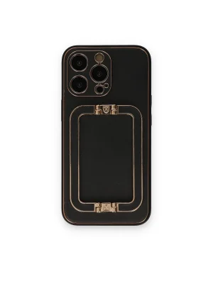 Newface iPhone 14 Pro Kılıf Coco Elit Kapak - Siyah