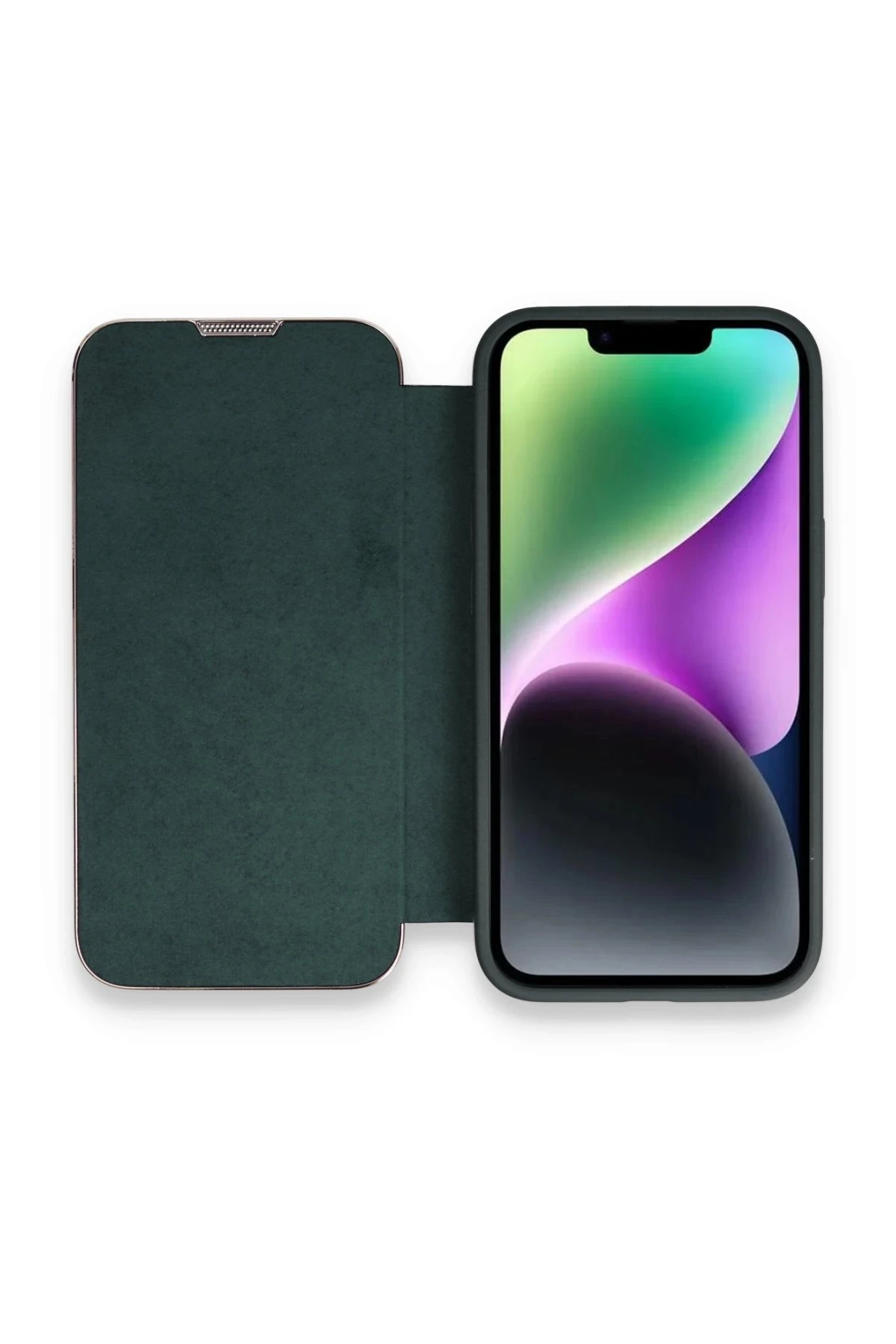 newface-iphone-14-pro-kilif-dolpin-kapakli-koyu-yesil-default.webp Newface iPhone 14 Pro Kılıf Dolpin Kapaklı - Koyu Yeşil - Görsel 1