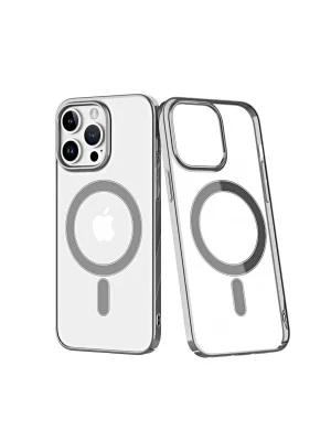 Newface iPhone 14 Pro Kılıf Element Magneticsafe Sert Kapak - Gümüş