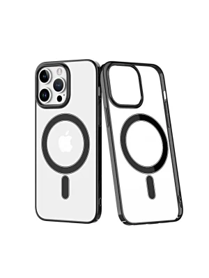 Newface iPhone 14 Pro Kılıf Element Magneticsafe Sert Kapak - Siyah