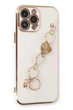 Newface iPhone 14 Pro Kılıf Esila Silikon - Beyaz