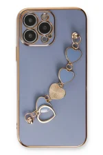 Newface iPhone 14 Pro Kılıf Esila Silikon - Gri - Görsel 2