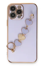 Newface iPhone 14 Pro Kılıf Esila Silikon - Lila - Görsel 2