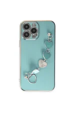 Newface iPhone 14 Pro Kılıf Esila Silikon - Su Yeşili - Görsel 2