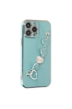 Newface iPhone 14 Pro Kılıf Esila Silikon - Su Yeşili
