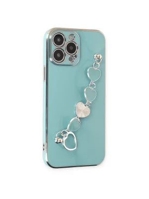 Newface iPhone 14 Pro Kılıf Esila Silikon - Su Yeşili