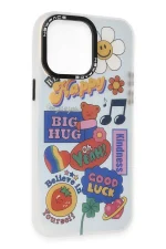 Newface iPhone 14 Pro Kılıf Estoril Desenli Kapak - Estoril - 15