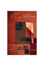 Newface iPhone 14 Pro Kılıf Flip Cover - Siyah - Görsel 2