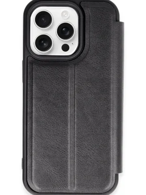 Newface iPhone 14 Pro Kılıf Flip Cover - Siyah