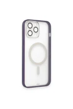 Newface iPhone 14 Pro Kılıf Grand Magneticsafe Kapak - Mor - Görsel 5