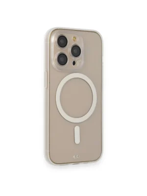 Newface iPhone 14 Pro Kılıf Grand Magneticsafe Kapak - Şeffaf