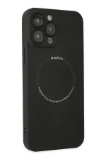 Newface iPhone 14 Pro Kılıf Jack Magneticsafe Lens Silikon - Siyah - Görsel 2
