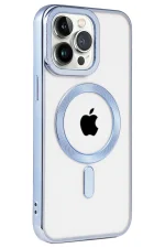 Newface iPhone 14 Pro Kılıf Kronos Magsafe Kapak - Sierra Blue - Görsel 2