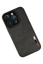 Newface iPhone 14 Pro Kılıf Loop Deri Silikon - Siyah - Görsel 3