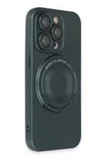 Newface iPhone 14 Pro Kılıf Lukka Magneticsafe Kapak - Koyu Yeşil - Görsel 2
