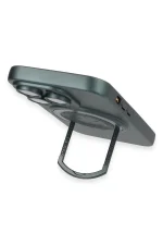 Newface iPhone 14 Pro Kılıf Lukka Magneticsafe Kapak - Koyu Yeşil - Görsel 4