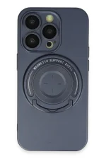 Newface iPhone 14 Pro Kılıf Lukka Magneticsafe Kapak - Lacivert