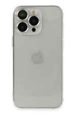 Newface iPhone 14 Pro Kılıf Luko Lens Silikon - Gümüş