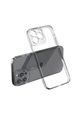 Newface iPhone 14 Pro Kılıf Lüx Şeffaf Silikon - Görsel 2