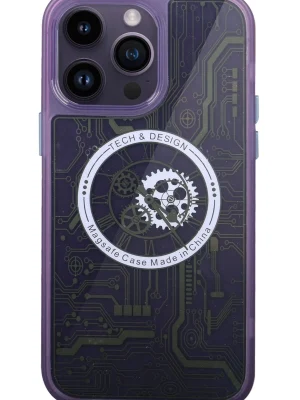 Newface iPhone 14 Pro Kılıf Magic Magneticsafe Silikon - Derin Mor