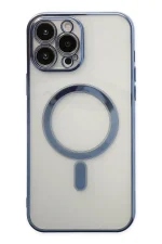 Newface iPhone 14 Pro Kılıf Magneticsafe Lazer Silikon - Sierra Blue - Görsel 2