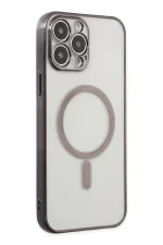 Newface iPhone 14 Pro Kılıf Magneticsafe Lazer Silikon - Siyah